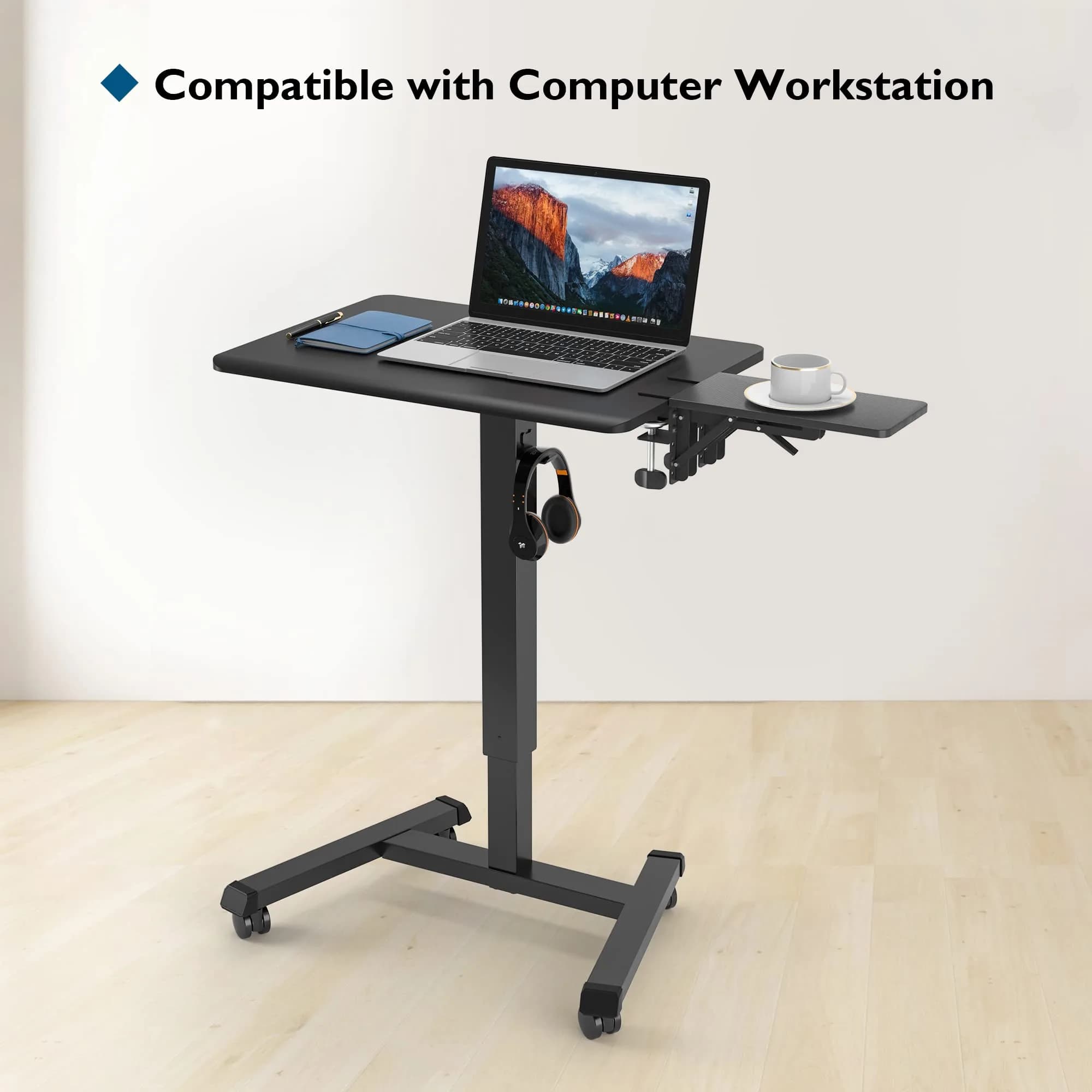 BONTEC Desk Extender Tray 30cm x 15cm (11.8"x5.9") | Clamp-On Ergonomic Arm Rest for Home & Office Use - view 5