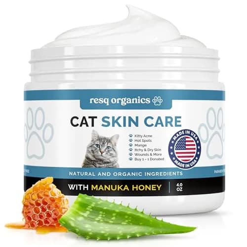 ResQ Organics Cat Paw Balm 4 oz | Soothes & Hydrates Dry Skin & Hotspots thumbnail 1