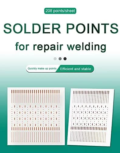 GOLDEN BLUE 2PCS Soldering Lugs Solder Piece Rework Pad Welding Point Repair for Phones IC Pad Touch BGA PCB Fingerprint Welding Plates thumbnail 8