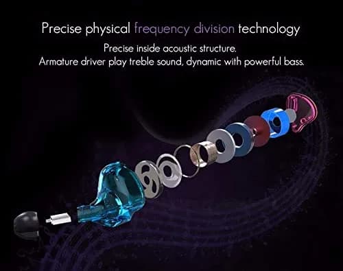 EZ EAR KZ ZST In Ear Monitor Headphone Hybrid 1BA+1DD Wired Earbuds 3.5mm | HiFi Gaming & Music thumbnail 6