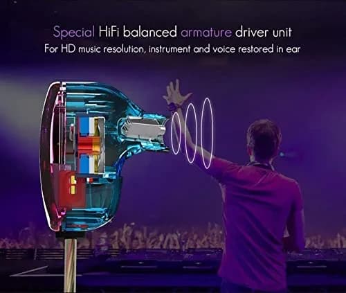 EZ EAR KZ ZST In Ear Monitor Headphone Hybrid 1BA+1DD Wired Earbuds 3.5mm | HiFi Gaming & Music thumbnail 5
