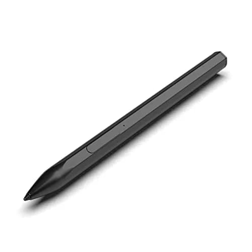 SSS·GRGB Rechargeable Stylus Pen for HP Envy/Pavilion/Spectre X360/X2 (Black) | MPP 2.0, 4096 Pressure, Tilt, Palm Rejection — Black U-shaped