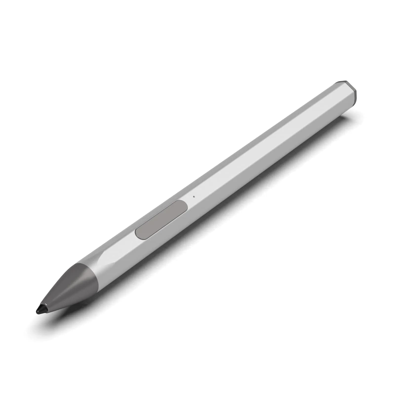 SSS·GRGB Rechargeable Stylus Pen for HP Envy/Pavilion/Spectre X360/X2 (Black) | MPP 2.0, 4096 Pressure, Tilt, Palm Rejection — Silver U-shaped