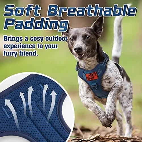 rabbitgoo Tactical Dog Harness for Large Dogs | No Pull Military Service Vest with MOLLE & Reflective Strips thumbnail 5