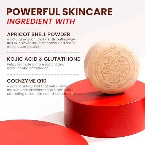 Koji White Kojic Acid Bump Eraser Body Scrub Soap 2 Bars | Brightening & Exfoliating thumbnail 4