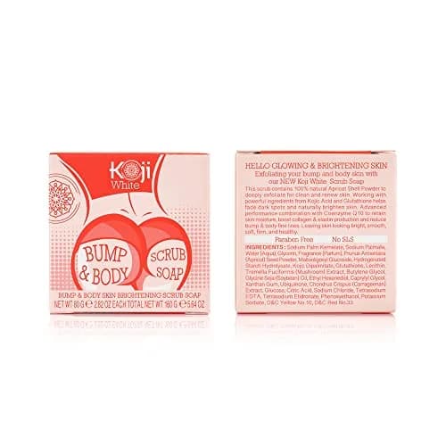Koji White Kojic Acid Bump Eraser Body Scrub Soap 2 Bars | Brightening & Exfoliating thumbnail 7