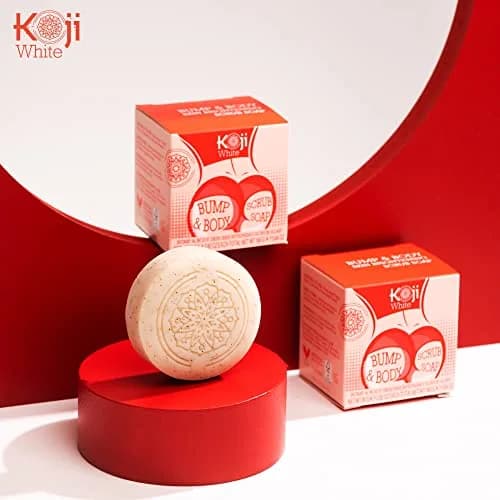 Koji White Kojic Acid Bump Eraser Body Scrub Soap 2 Bars | Brightening & Exfoliating thumbnail 9