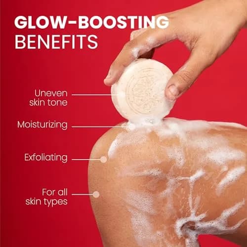 Koji White Kojic Acid Bump Eraser Body Scrub Soap 2 Bars | Brightening & Exfoliating thumbnail 3