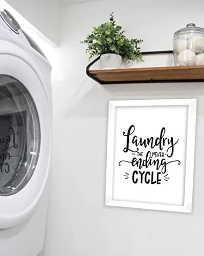 Inkdotpot Laundry Room Decor Poster with White Frame 14x20 Inches | Modern Laundry Wall Art for Home thumbnail 4