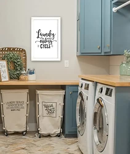 Inkdotpot Laundry Room Decor Poster with White Frame 14x20 Inches | Modern Laundry Wall Art for Home thumbnail 5