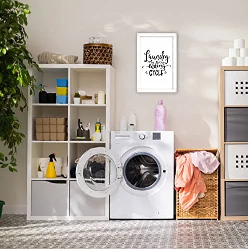 Inkdotpot Laundry Room Decor Poster with White Frame 14x20 Inches | Modern Laundry Wall Art for Home thumbnail 7