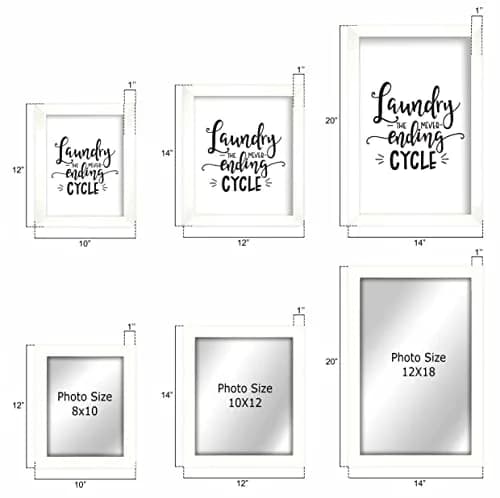 Inkdotpot Laundry Room Decor Poster with White Frame 14x20 Inches | Modern Laundry Wall Art for Home thumbnail 3