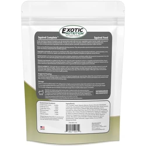 Exotic Nutrition Squirrel Complete 1.81 kg (4 lb) | Natural Pet Food for Squirrels thumbnail 7