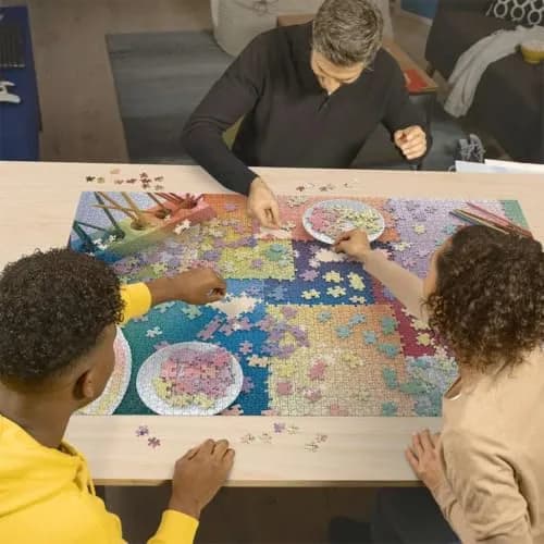 Ravensburger Puzzle on Puzzles 3000 Piece | Vibrant Gradient Collage for Adults thumbnail 3