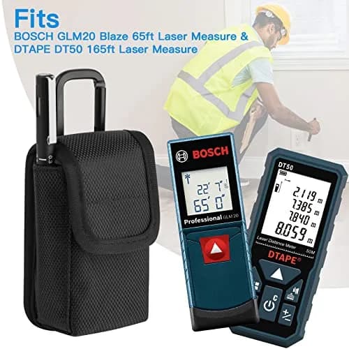 Homakover 1680D Nylon Laser Measure Case Fits Bosch GLM20, DTAPE DT50, GLM100-23 | 11.7 cm x 7.1 cm x 4.1 cm thumbnail 3