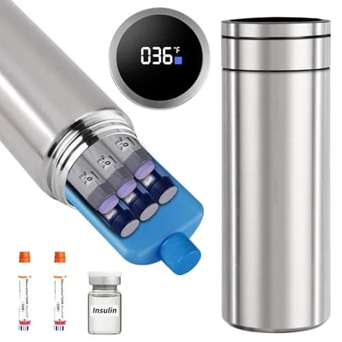 Bogush 60H Insulin Cooler Travel Case with Digital Temp Display 22.9cm (9in) | Keeps Insulin 2-8°C for 40 Hours thumbnail 3