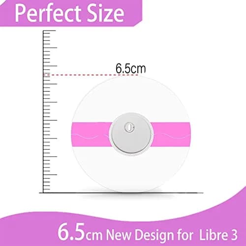 HONYOU Libre 3 Plus Sensor Covers Pink 40 Count | Waterproof Adhesive Patches for Freestyle Bandage thumbnail 6