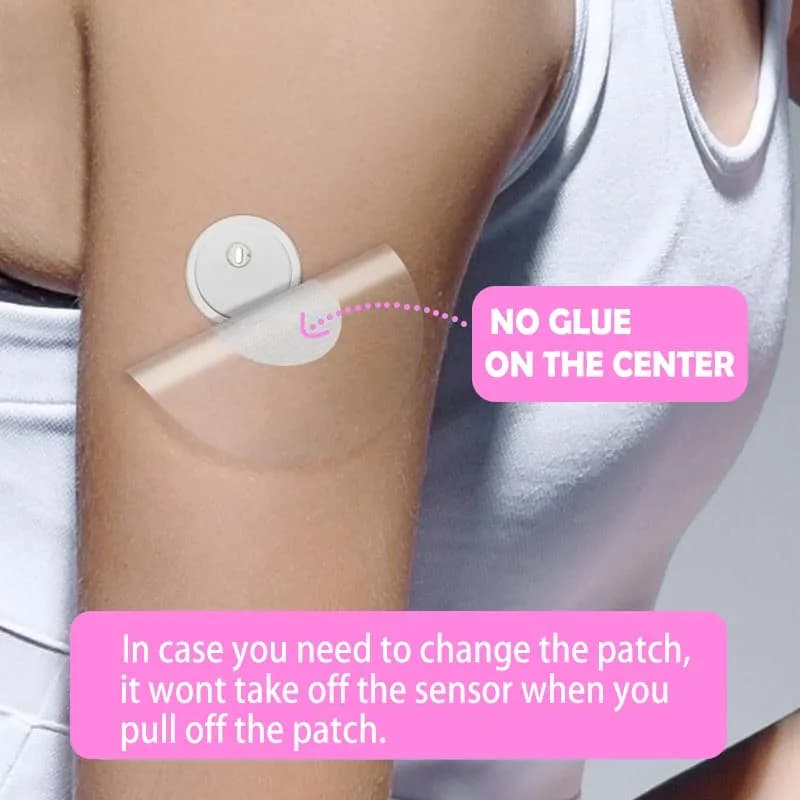 HONYOU Libre 3 Plus Sensor Covers Pink 40 Count | Waterproof Adhesive Patches for Freestyle Bandage thumbnail 2