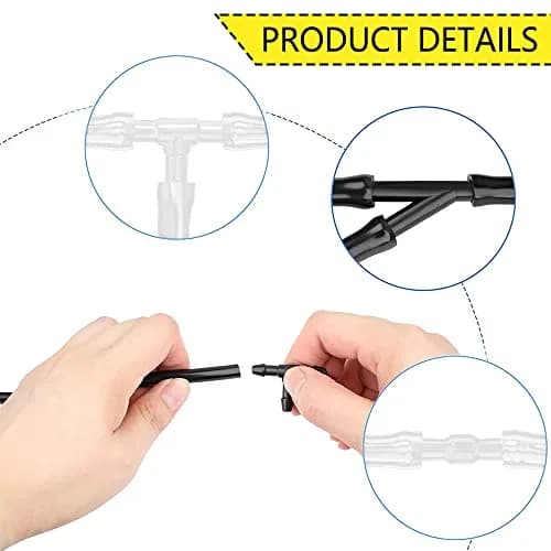 DWARFOO Windshield Washer Hose Kit, 4 Meter (157 inch) | Durable Rubber, Universal Fit for Cars & Trucks thumbnail 3