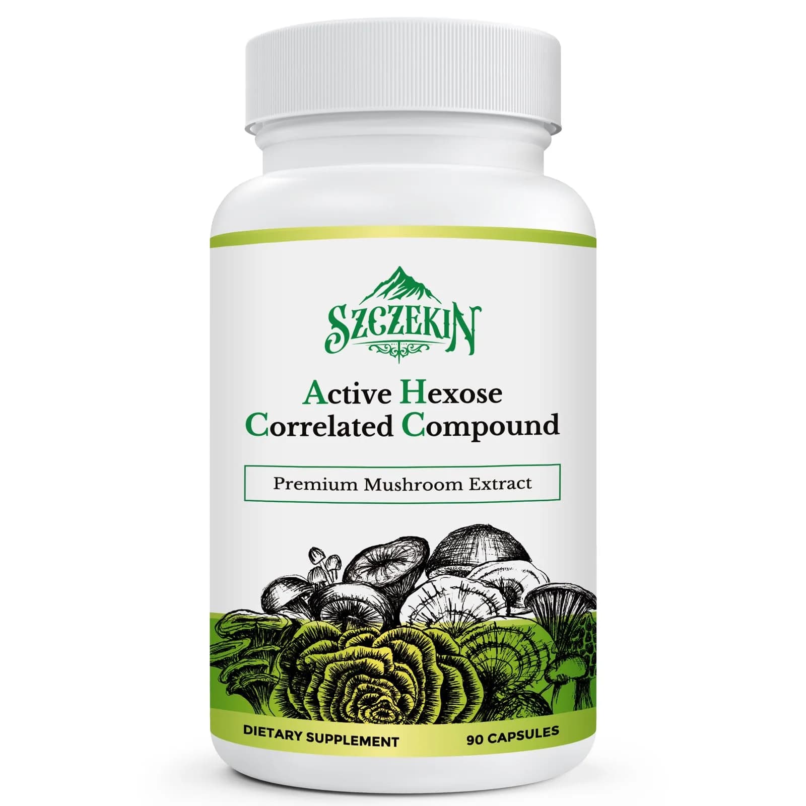 SZCZEKIN Active Hexose Correlated Compound 1500 mg Supplement | Immune & Liver Support, 90 Veggie Capsules