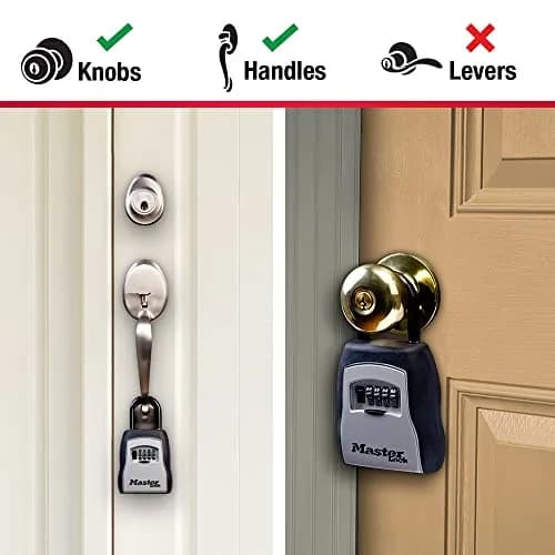 Master Lock Portable Key Lock Box 2-Pack, Black | Resettable 4-Digit Combination Lock thumbnail 4