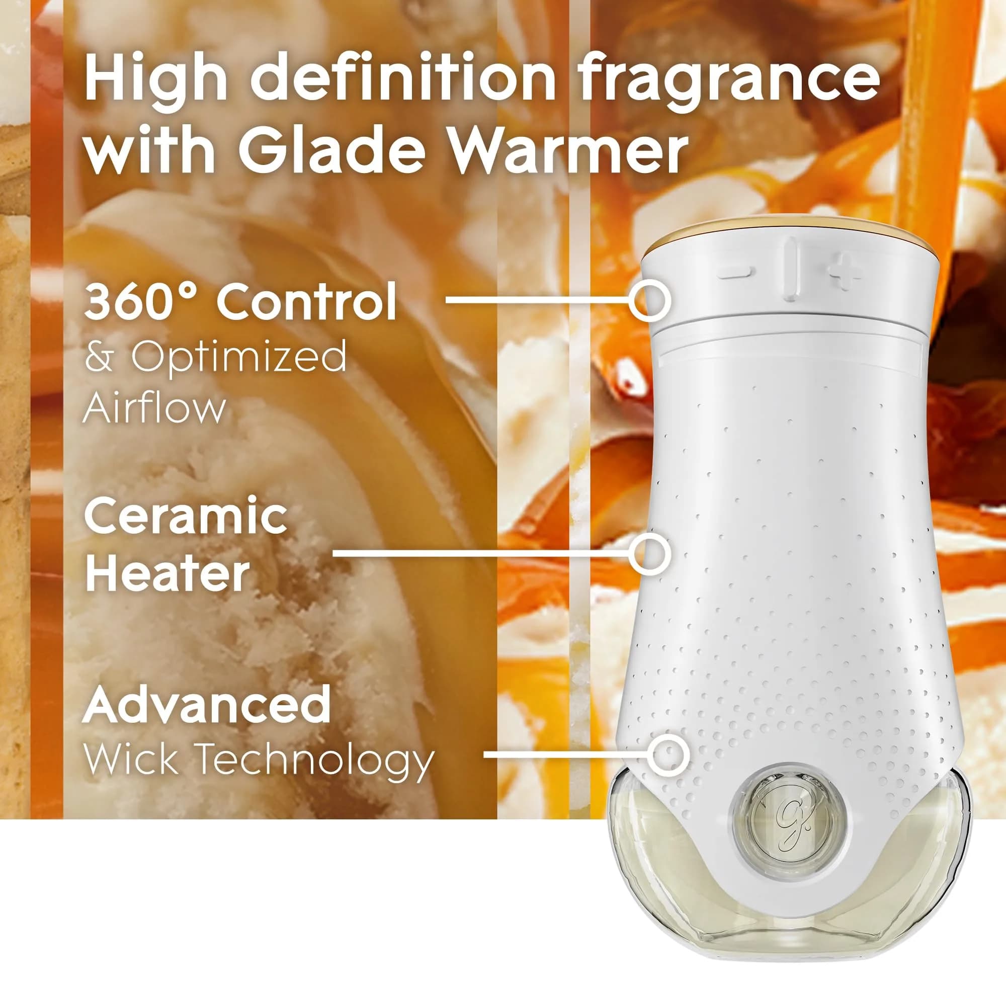 Glade Vanilla Caramel Twist PlugIns Refills Air Freshener, 100ml (3.35 Fl Oz) (5 Count) | Scented with Essential Oils for Home - view 7