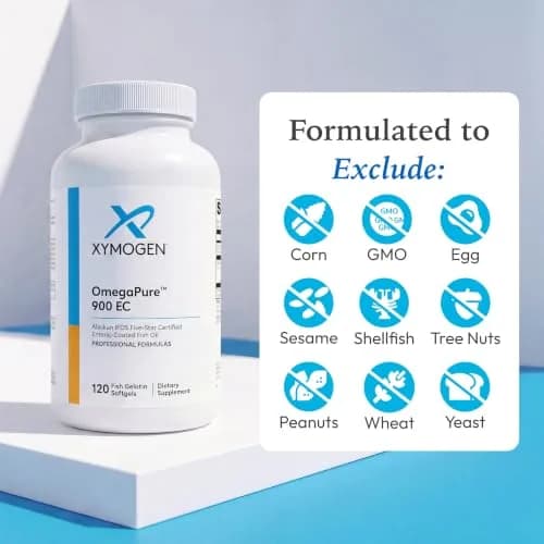 XYMOGEN OmegaPure 900 EC Softgels 120 Count (Pack of 1) | High-Strength EPA DHA Triglyceride Form thumbnail 6