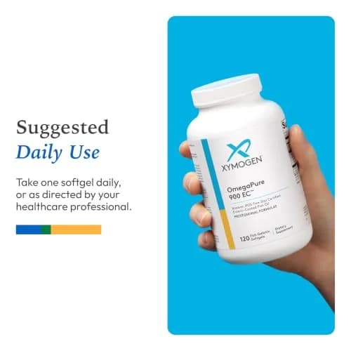 XYMOGEN OmegaPure 900 EC Softgels 120 Count (Pack of 1) | High-Strength EPA DHA Triglyceride Form thumbnail 7