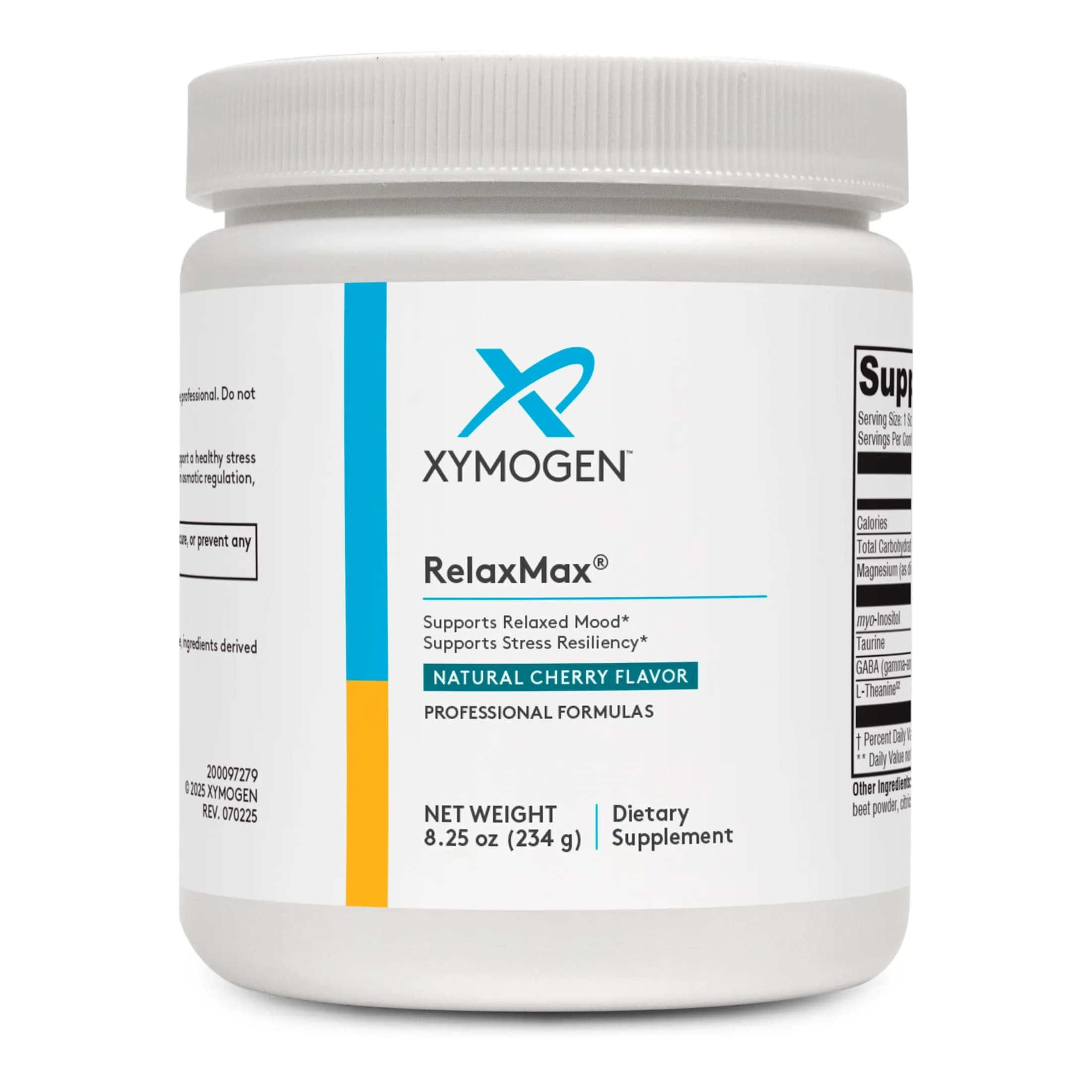 XYMOGEN RelaxMax Cherry 8.25 Oz | Magnesium Powder for Stress & Mood Support