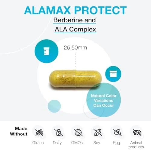 XYMOGEN ALAmax Protect, 120 Capsules | Berberine & ALA Support Cardiometabolic Health thumbnail 4