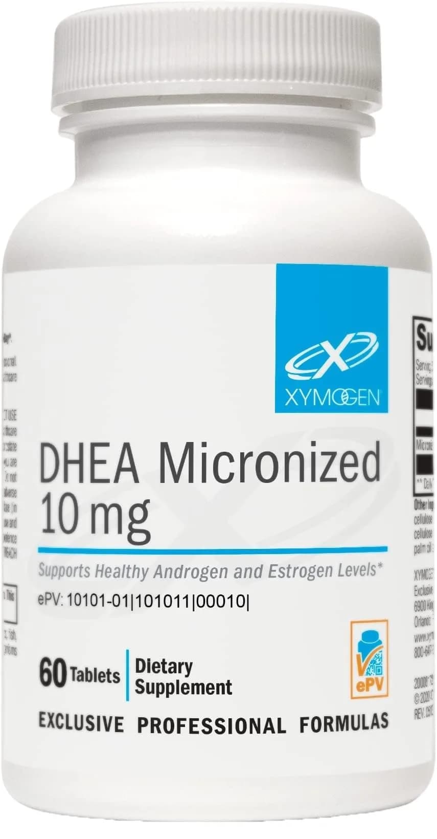 XYMOGEN DHEA Micronized 60 Tablets | Supports Hormone Balance & Adrenal Health