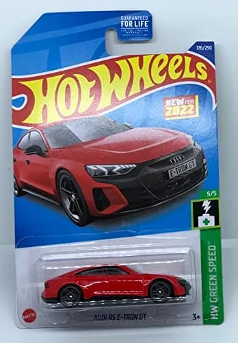 Hot Wheels 2022 Audi RS E-TRON GT (Red) 7.62 cm (3-inch) | 1:64 Scale Die-Cast Collector Car HW Green Speed 5/5 thumbnail 1