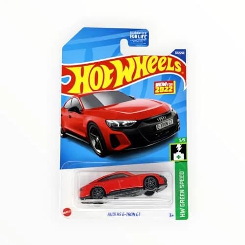 Hot Wheels 2022 Audi RS E-TRON GT (Red) 7.62 cm (3-inch) | 1:64 Scale Die-Cast Collector Car HW Green Speed 5/5 thumbnail 2