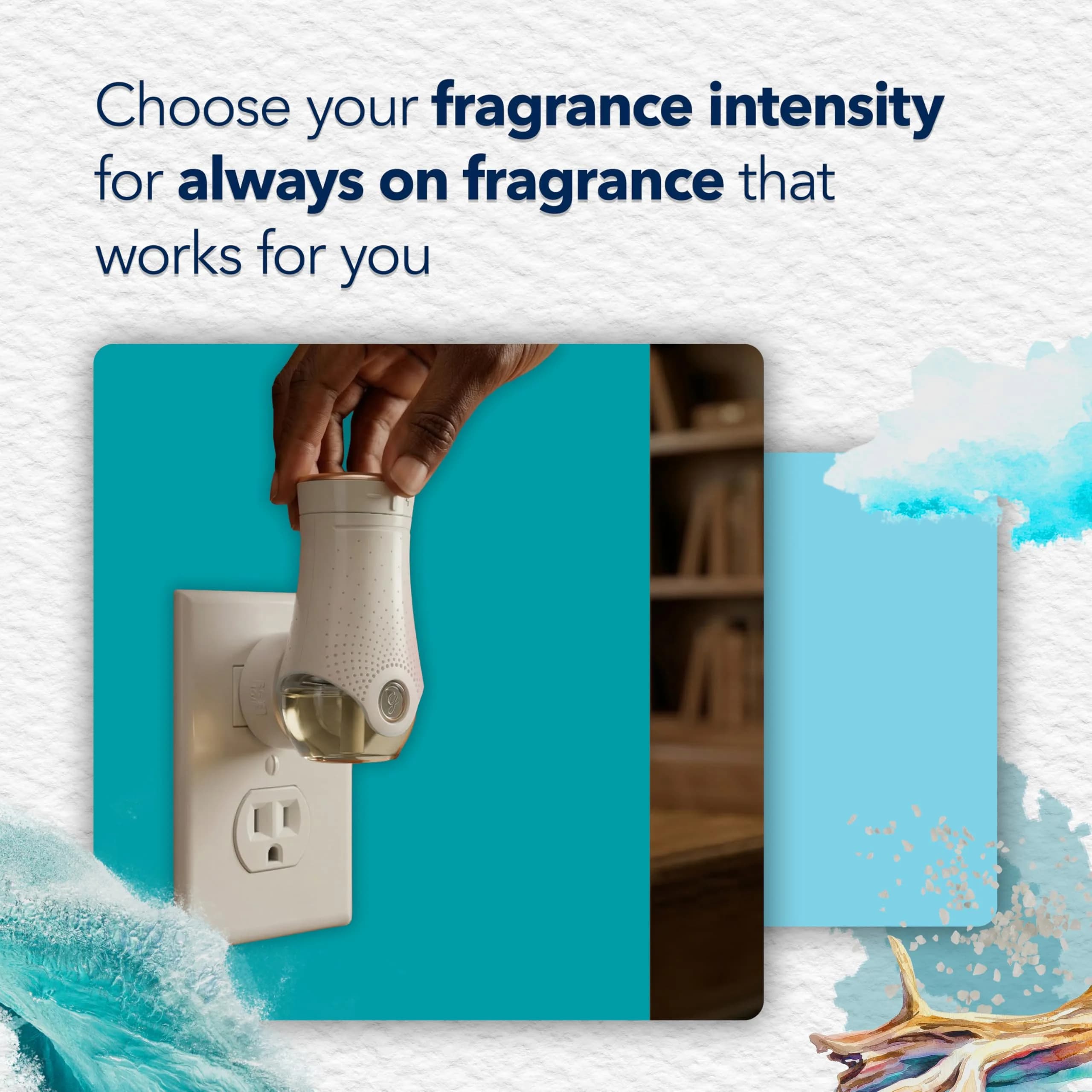 Glade Sky & Sea Salt PlugIns Refills Air Freshener, 100ml (3.35 Fl Oz) (5 Count) | Scented with Essential Oils for Home - view 6