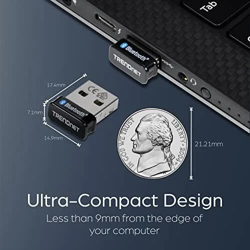 TRENDnet Micro Bluetooth 5.0 USB Adapter TBW-110UB | 100m (328ft) Range, Pack of 40 thumbnail 4