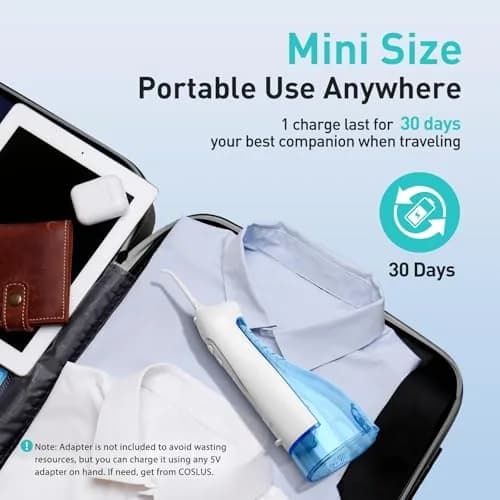 COSLUS ADA Accepted Water Dental Flosser C20 | 300ml (10.14 Fl Oz) Tank | Professional Set thumbnail 5