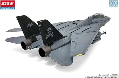 Academy 1/72 US Navy F-14B Tomcat VF-103 Jolly Rogers Plastic Model 262mm | Unassembled Aircraft Kit thumbnail 5