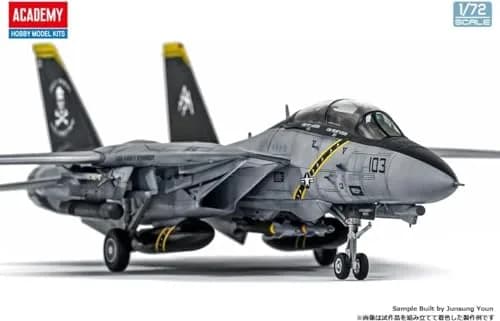 Academy 1/72 US Navy F-14B Tomcat VF-103 Jolly Rogers Plastic Model 262mm | Unassembled Aircraft Kit thumbnail 2