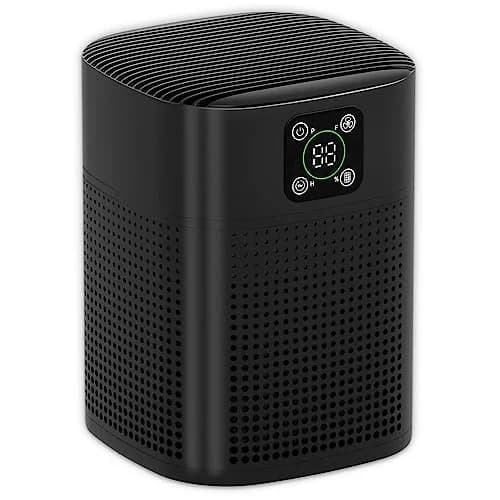 Honeyuan H13 HEPA Air Purifier for Home, Large Room, 1095 sqft Coverage, 3-Stage Filtration, 24dB Sleep Mode, Black | True HEPA Filter for Dust & Pet Dander thumbnail 1