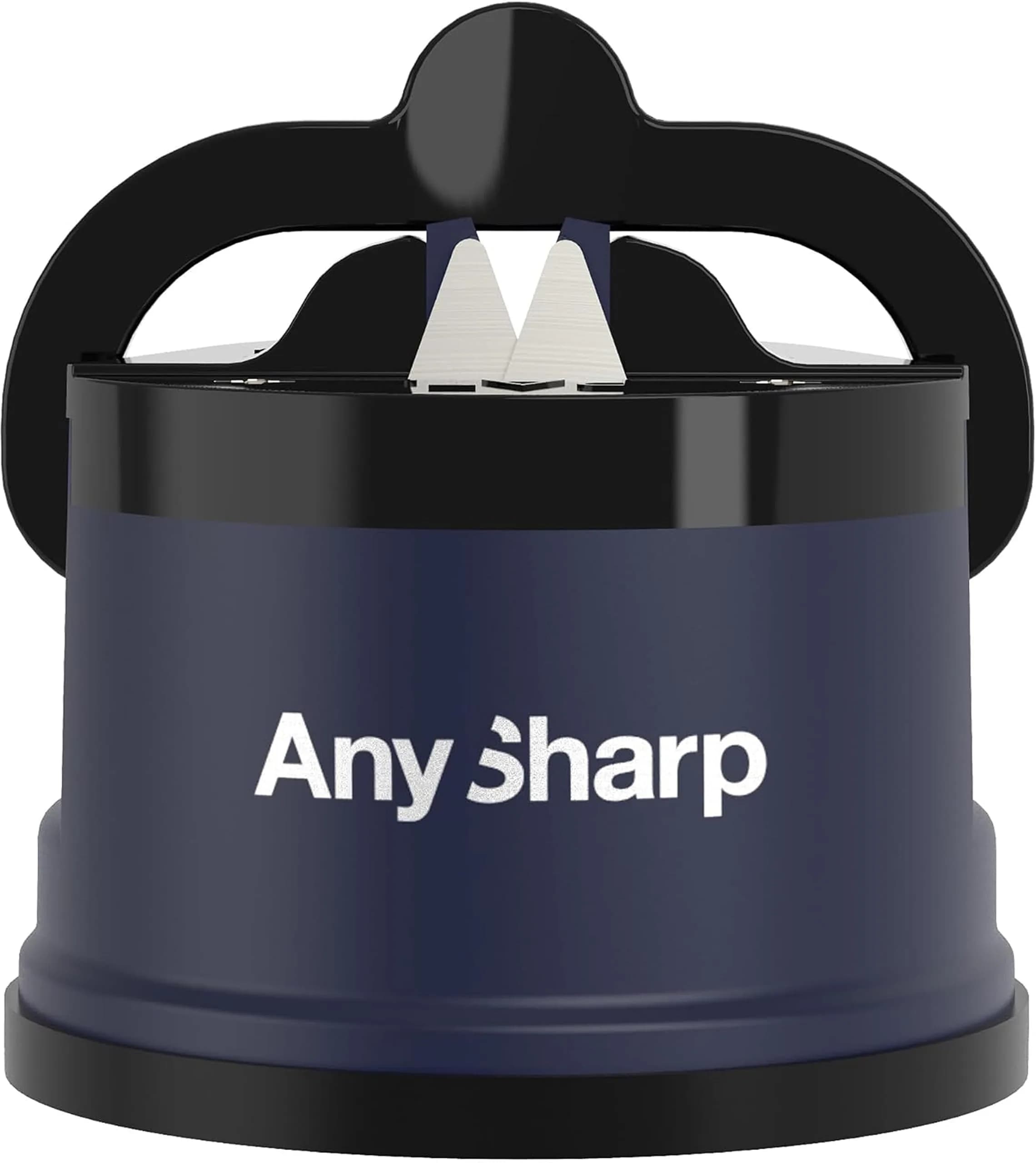 AnySharp Editions Knife Sharpener Navy | Easy Use Hands-Free with PowerGrip Suction & 20-Degree Angle - main product image