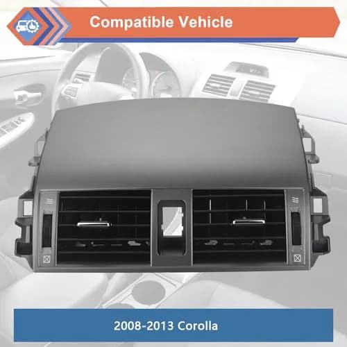 ZONFANT Adjustable Air Center Dash Fit For Toyota Corolla 2008-2013 | Manual Air Volume Control thumbnail 3