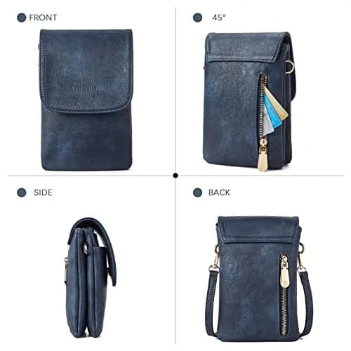 BOSTANTEN Small Crossbody Bag for Women Designer Cell Phone Purse | Vegan Leather, Compact & Stylish (4.9in x 2in x 7.1in) thumbnail 9