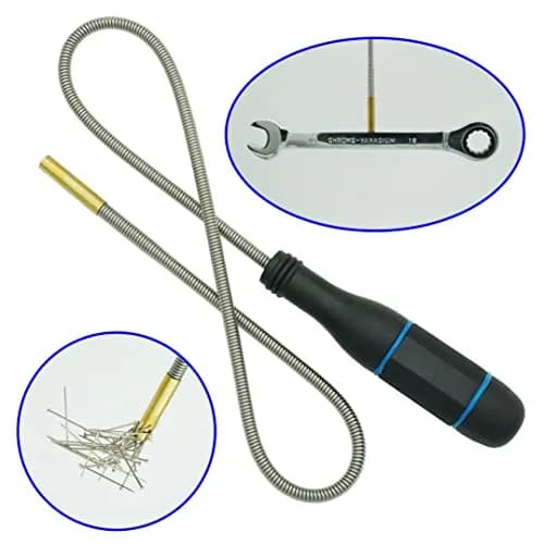 GUTIMORE Magnetic Pickup Tool 25" Flexible Bend-It Magnet Snake Blue | Strong Steel Spring & 2LB Pull thumbnail 4