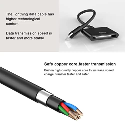 Belcompany Lightning to 30 Pin Adapter for iPhone | Apple MFi Certified 8-Pin to 30-Pin Converter (Black) thumbnail 5