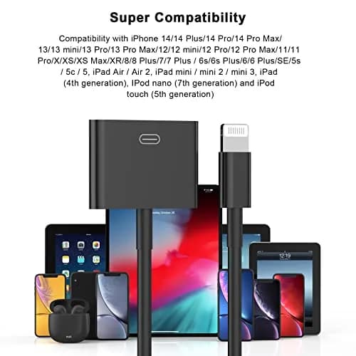 Belcompany Lightning to 30 Pin Adapter for iPhone | Apple MFi Certified 8-Pin to 30-Pin Converter (Black) thumbnail 6