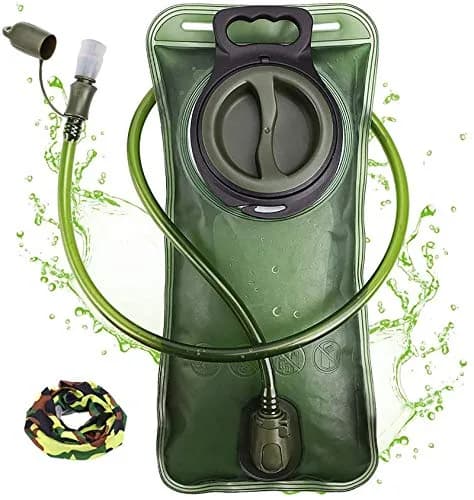 CHERAINTI Hydration Bladder 3L (9.5L x 21.3cm) | Military Green Water Reservoir for Backpacks thumbnail 1