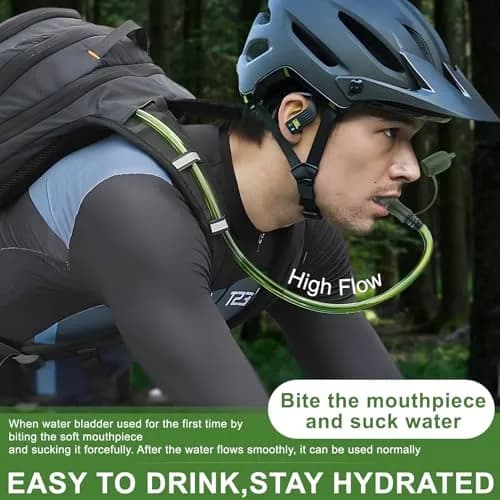 CHERAINTI Hydration Bladder 3L (9.5L x 21.3cm) | Military Green Water Reservoir for Backpacks thumbnail 6