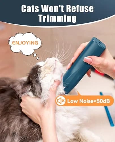 oneisall Pet Clippers for Cat Matted Hair, Quiet Pet Shaver with Storage Bag, 90-Min Runtime thumbnail 4