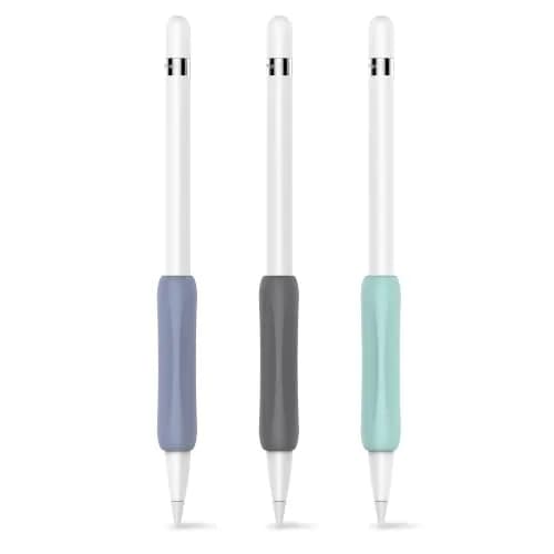 Delidigi Apple Pencil Grip, Ergonomic Silicone Sleeve for 1st/2nd Gen | Comfortable, Anti-Slip, No-Roll thumbnail 1