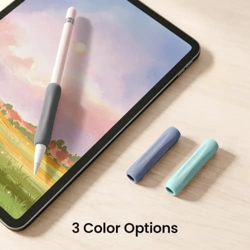 Delidigi Apple Pencil Grip, Ergonomic Silicone Sleeve for 1st/2nd Gen | Comfortable, Anti-Slip, No-Roll thumbnail 7